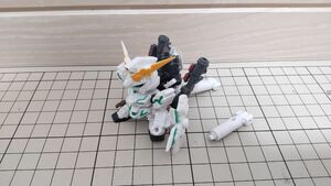 【ジャンク】ガシャポン戦士　フルアーマーユニコーンガンダム　SDガンダム ガンダムフィギュア　ガンダムジャンク