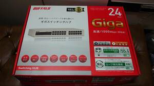 バッファロー BUFFALO LSW4-GT-24NSR　Giga対応 金属筺体 電源内蔵 24ポート ホワイト スイッチングハブ 