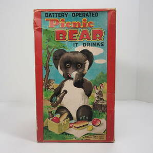 ピクニックBEAR  アルプス社 JAPAN製 カード付 元箱入 1950～60年代の画像8