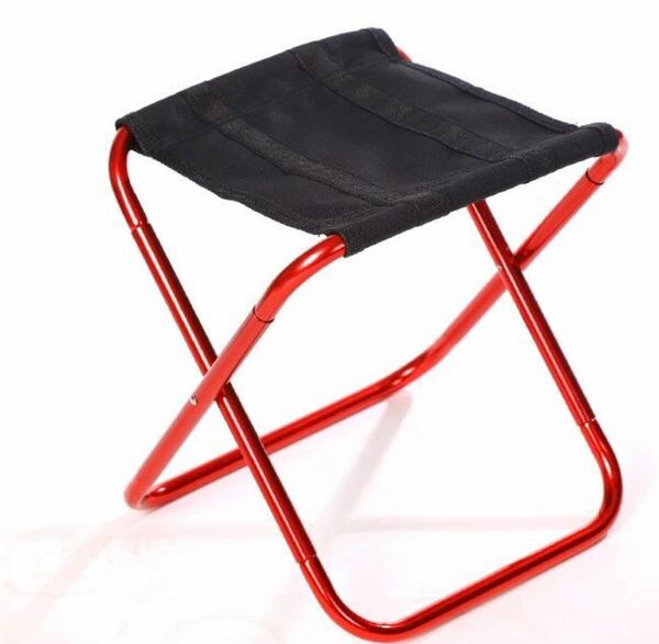 アウトドアチェア　 折りたたみ椅子 折りたたみチェア アルミ製 レッド