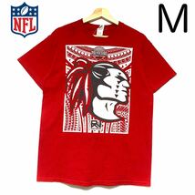 輸入古着 NFL Tシャツ ポリネシアンフットボール アメフト インディアン_画像1