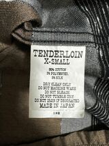 TENDERLOIN COTTON SILK SHT ボーダーシャツ　XS 美品_画像4