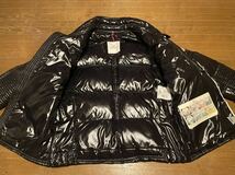 奇跡のデッドストック！程度極上 試着のみのほぼ未使用品 Moncler BERRIAT TG2モンクレール バリアット ベリア サイズ2 ブラック 管26_画像3