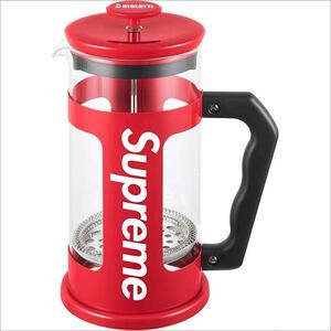 新品 Supreme 24SS Bialetti 8-Cup French Pres シュプリーム ビアレッティ 8カップ フレンチ プレス コーヒー Box Logo ボックス ロゴ