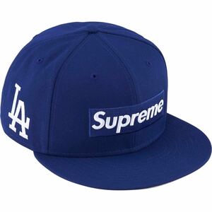 新品 Supreme 24SS MLB Teams Box Logo New Era シュプリーム ニューエラ Dark Royal Los Angeles Dodgers ドジャース 青 7 5/8 60.6 cm