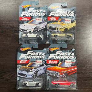 新品未開封 ホットウィール ワイルドスピード RX-7 Monte Carlo 370Z Impala Hot Wheels Fast & Furious ヤマダ電機限定 4台セット