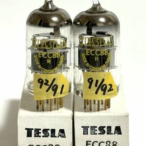 ECC88/TESLA 未使用品のゴールドピン GM測定済みの画像6