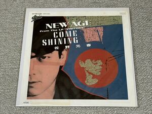 【廃盤レコード】 佐野元春 「NEW AGE/COME SHINING」 7インチ シングルレコード 見本盤