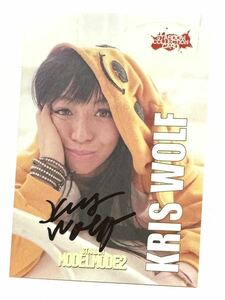 STARDOM ☆ KRIS WOLF Autographed Card ②