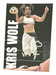 STARDOM ☆ KRIS WOLF Autographed Card