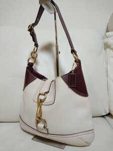 美品【COACH コーチ】ミディアムホーボー レザー ワンショルダーバッグ 10209 B