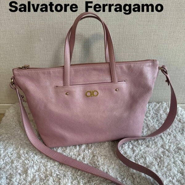 Salvatore Ferragamoサルヴァトーレ フェラガモ 2way ショルダーバッグ ハンドバッグ 