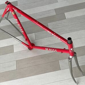 名車 イタリア製 DE ROSA SLX シートC-C56cm トップC-C56cm COLUMBUS デローザ Ugo De Rosa クロモリ 手渡し可の画像4