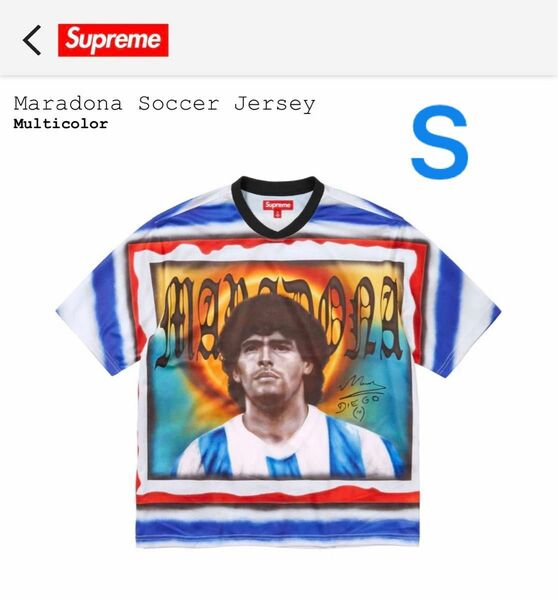 Supreme Maradona Soccer Jersey マラドーナ シュプリーム Sサイズ