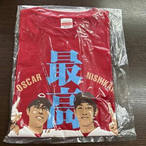 未開封品☆広島カープ 西川龍馬&仲尾次オスカル　（プロ初打席初ヒット&プロ初勝利記念Tシャツ Sサイズ）