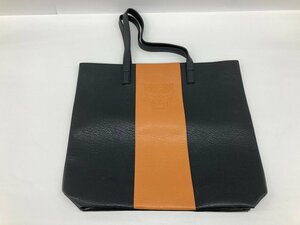 MCM エムシーエム トートバッグ ロゴ レザー バイカラー【CDAF7022】