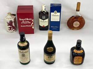 Ballantine’ｓ17年・FINEST/Chabot XO/Old Parr12年/King of Scots17年 他 40～43度 700～750ml 6点まとめ 未開栓 国外酒【CDAH8007】