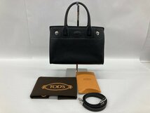 TOD'S トッズ レザー 2WAY ハンドバッグ 保存袋付き【CDAI7082】_画像2