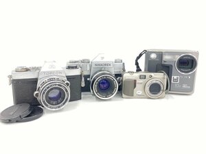 カメラ　4点おまとめ　ニコン Nikon NIKKOREX F　オリンパス OLYMPUS CAMEDIA C-70　他【CDAK3022】