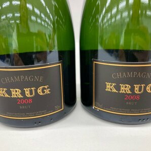 KRUG クリュッグ 2008 BRUT 750ml 12.5％ 箱付き 2本 おまとめ 未開栓 国外酒【CDAI7024】の画像4