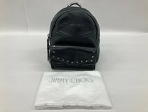 Jimmy Choo　ジミーチュウ　スタッズ レザー　リュック　黒色　袋付き【CDAO7078】_画像2