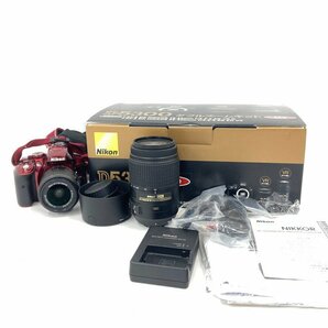 Nikon ニコン Nikon D5300 RED VRダブルズームキット 通電確認済み【CDAP3029】の画像9