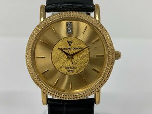 VALENTINO DOMANI Valentino Domani wristwatch VD-1023 Gold face immovable goods [CDAS7029]