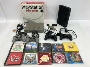 SONY PlayStation 本体 SCPH-7000/PlayStation2 本体 SCPH-50000/コントローラー/メモリーカード/PS ソフト 等 おまとめ【CDAS9008】