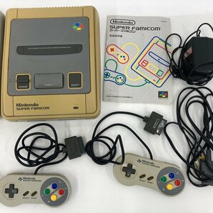 Nintendo 任天堂 スーパーファミコン 本体 SHVC-001・コントローラー・カセット 等 おまとめ【CDAS9004】の画像3