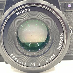 Nikon ニコン EM 一眼レフ フィルムカメラ / レンズ NIKKOR 50mm 1:1.8 / ストロボ National PE-160C【CDAR3017】の画像2