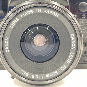 Canon キヤノン A-1 フィルムカメラ 一眼レフ / レンズ CANON LENS FD 35mm 1:3.5 S.C.【CDAR3010】の画像3