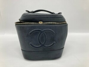 CHANEL シャネル ココマーク キャビアスキン バニティバッグ【CDAT7034】