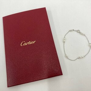 Cartier カルティエ K18 パール付き ブレスレット 1.7ｇ 証明書付き【CDAU4067】の画像1