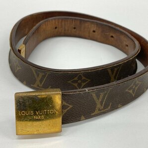 Louis Vuitton ルイヴィトン モノグラム サンチュールキャレ ベルト M6800W【CDAV7072】の画像1