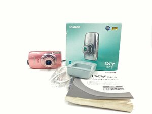 Canon　キャノン　カメラ　ピンクカラー　IXY325/251010001380　箱付き　説明書付き　電源コード付き【CDAW3004】