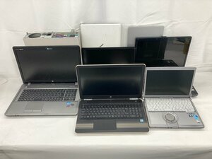 Lnovo / FUJITSU / Panasonic / HP ほか PC ノートパソコン HDDなし ジャンク 8点まとめ【CDAX7073】