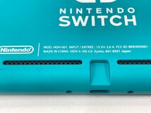 Nintendo Switch Lite　ニンテンドースイッチライト　HDH-001　ターコイズ　本体　初期化済【CDAZ5027】_画像3