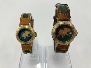 Hunting World Hunting World wristwatch 2. pair watch quarts [CDBA9042]