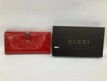 GUCCI グッチ レザー G金具 長財布 箱付き 【CDBA7051】_画像2