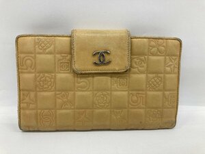 CHANEL シャネル アイコン 二つ折り ガマ口 財布　8707818 ギャランティカード付き 【CDBA7066】