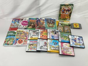 DS Wii NINTENDO64 ゲームソフト おまとめ スーパーマリオブラザーズ 太鼓の達人 ドンキーコング どうぶつの森 他【CDAS8018】