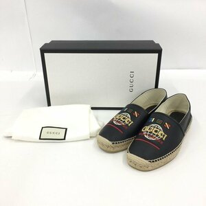 GUCCI グッチ レザー シューズ ワールドワイド エスパドリーユ 箱付【CDAR5018】