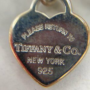 Tiffany & Co. ティファニー ブルーダブルハートタグ ペンダント ネックレス シルバー925 総重量2.5g 箱付き【CDAU5031】の画像7