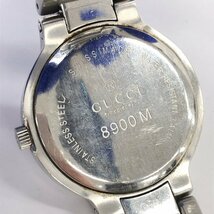 GUCCI グッチ 腕時計 銀色 クオーツ 稼働品 8900M 2針【CCBE6015】_画像5