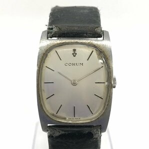 CORUM コルム 腕時計 銀色 不動品 本体のみ【CCBE8043】の画像1