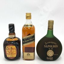 Grand Old Parr / JOHNNIE WALKER BLACK LABEL / MARETT NAPOLEON　他　700-750mL　40-43%　6本おまとめ　未開栓　国外酒【CCBE2011】_画像2