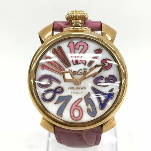 GAGA MILANO ガガミラノ 腕時計 金色 不動品 マニュアーレ40 箱付き【CCBE8042】