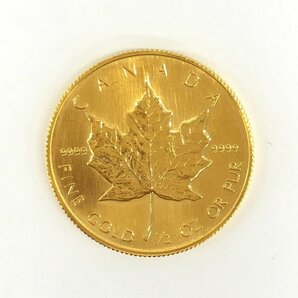 K24 純金 メイプルリーフ金貨 1/2オンス 15.5g【CCBB6038】の画像1