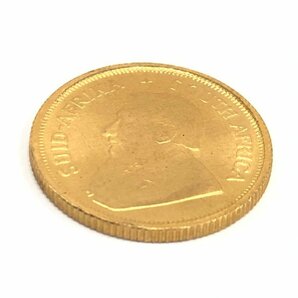 K22 南アフリカ クルーガーランド金貨 1/10oz 総重量3.3ｇ【CCBC7050】の画像3