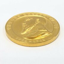 K24 純金 1000刻印 明治天皇肖像金メダル 60.3g【CCBB6034】_画像3